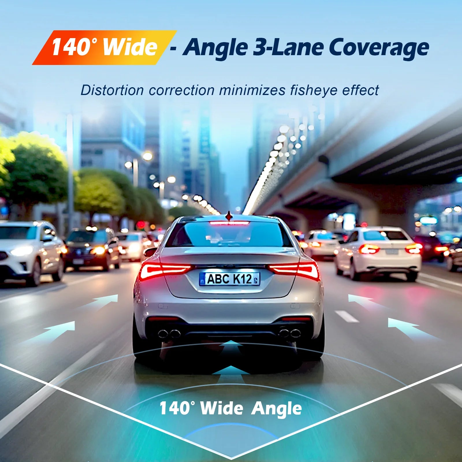 Dash Camera 4K for Cars DVR Dual-Channel HD 1080P Front and Rear GPS Car Camera WDR Night Vision WiFi APP Monitor Video Recorder