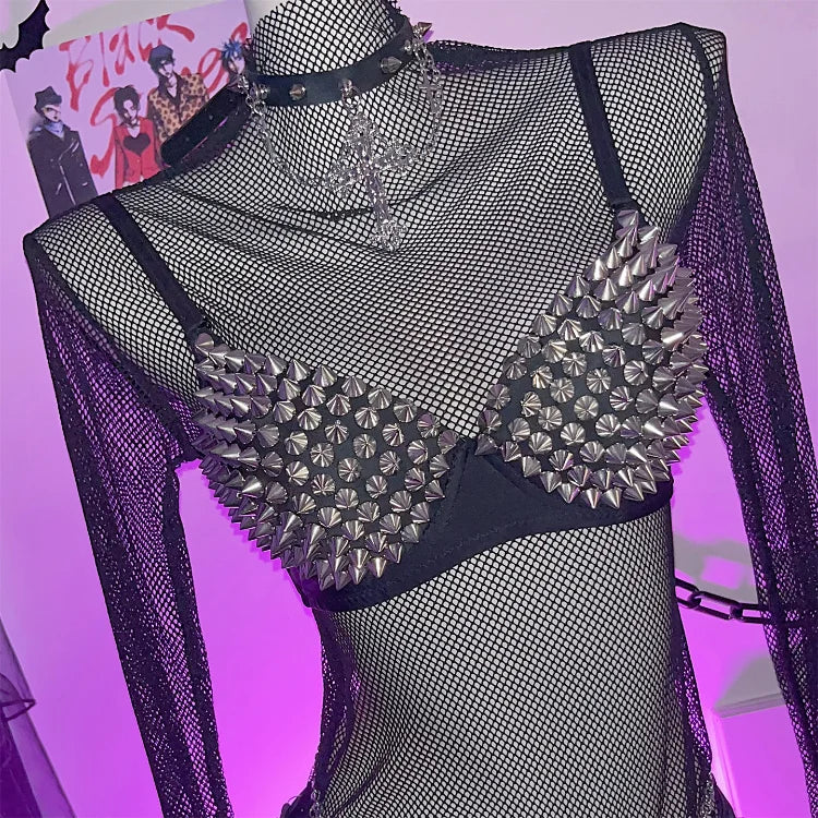 New Underwear Bras Newest Sexy Lingerie Women'S Rhinestone Cover Bra Top Silver Plunge Wire Free Bralete Fashion Sequined