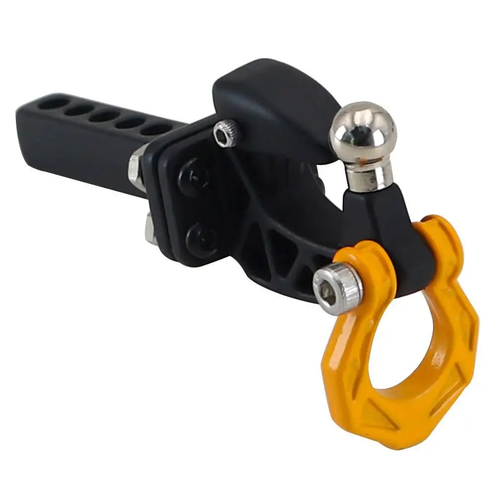 Metal Rear Bumper Tow Trailer Hook Drop Hitch Receiver For 1/8 1/10 Rc Crawler Car Axial Scx10 Traxxas Trx4 Rgt Yikong Redcat