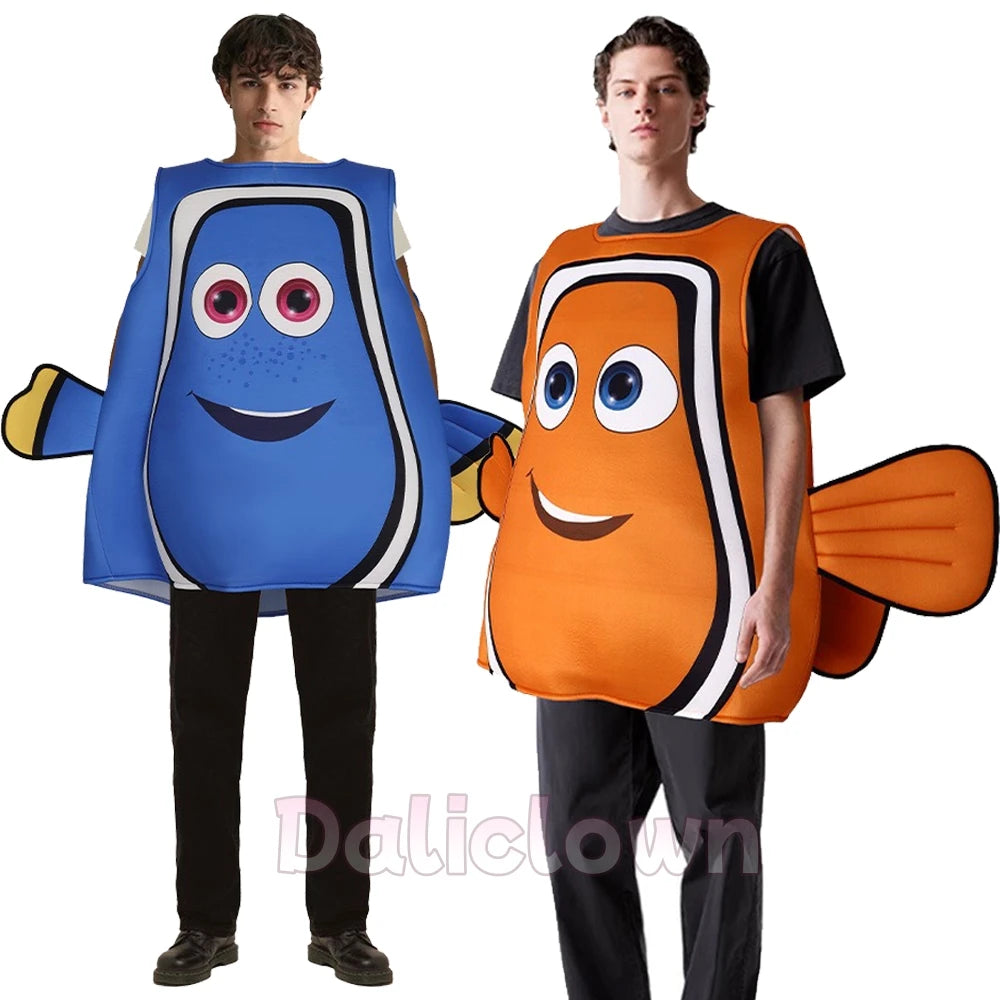 Find Nemo Clownfish Cospaly Costume Adult Anime Nemo And Dory Clown Fish Cosplay Halloween Christmas Party Funny Sponge Costume