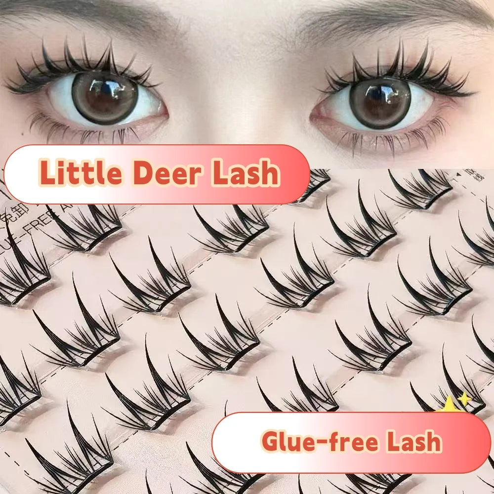 MIAOJIE Korean Idol DIY Lashes Extension Cute Cat Paw False Eyelashes Natural Make Up Large Capacity DIY Lash Cluster