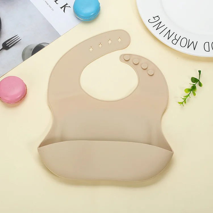 Ins Baby Bibs 3D Slicone Waterproof Bibs Adjustable Size Baby Feeding ToolsSaliva Dripping Towel Children Scarf BPA Free Baberos
