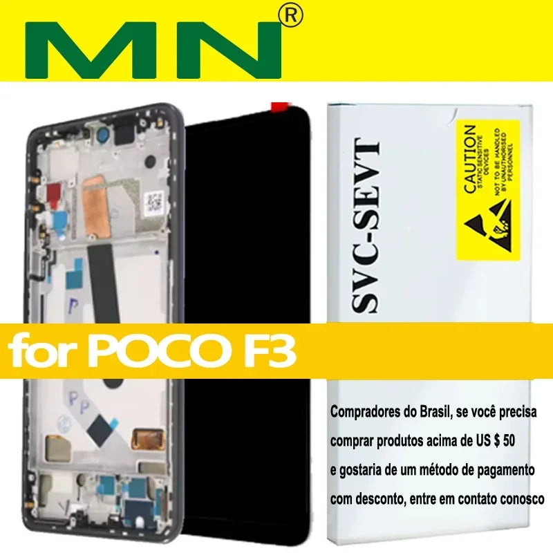 High Quality 120Hz AMOLED 6.67'' Replacement For Xiaomi POCO F3 M2012K11AG LCD Display Touch Screen for Mi 11i M2012K11G