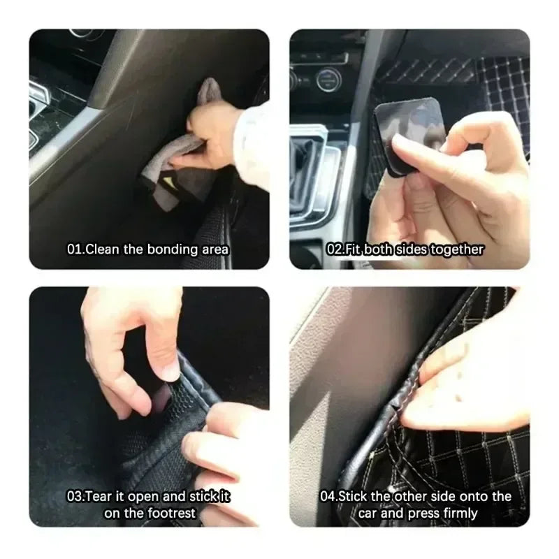 60/2pcs Carpet Fixing Stickers Adhesive Car Floor Mats Fixed Patches Home Sheets Anti Skid Grip Tape Sticker Double Sided Tapes
