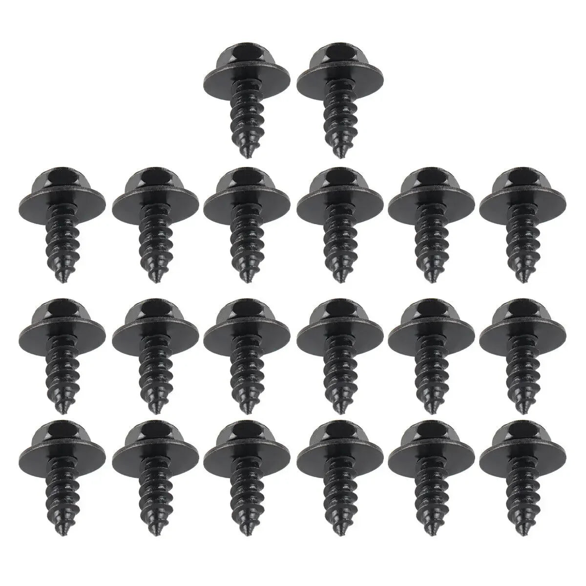Car Bumper Fender Fastener Clip Hex Head Self Tapping Screws Universal Car Fender Splash Seal Guards Rivet Clip Screws Fasteners