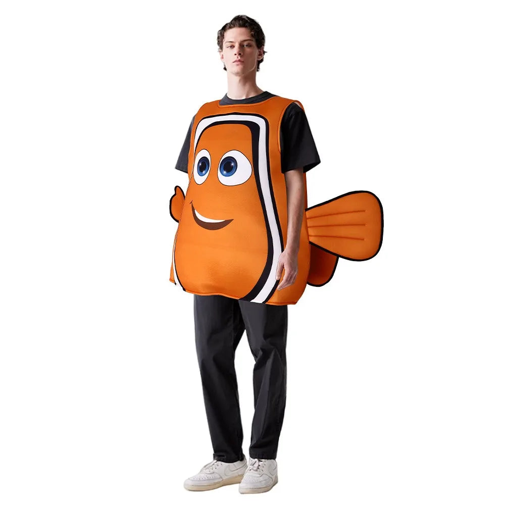 Find Nemo Clownfish Cospaly Costume Adult Anime Nemo And Dory Clown Fish Cosplay Halloween Christmas Party Funny Sponge Costume