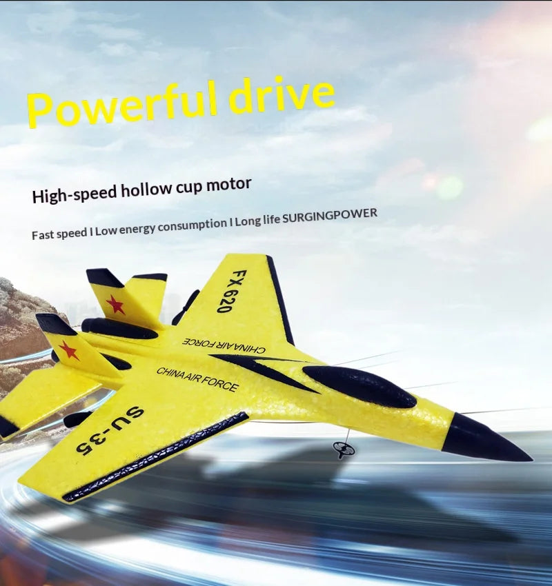 Remote Control Airplane 2.4G Remote Control Fighter Hobby Plane Glider Airplane EPP Foam Toys RC Plane Kids Gift