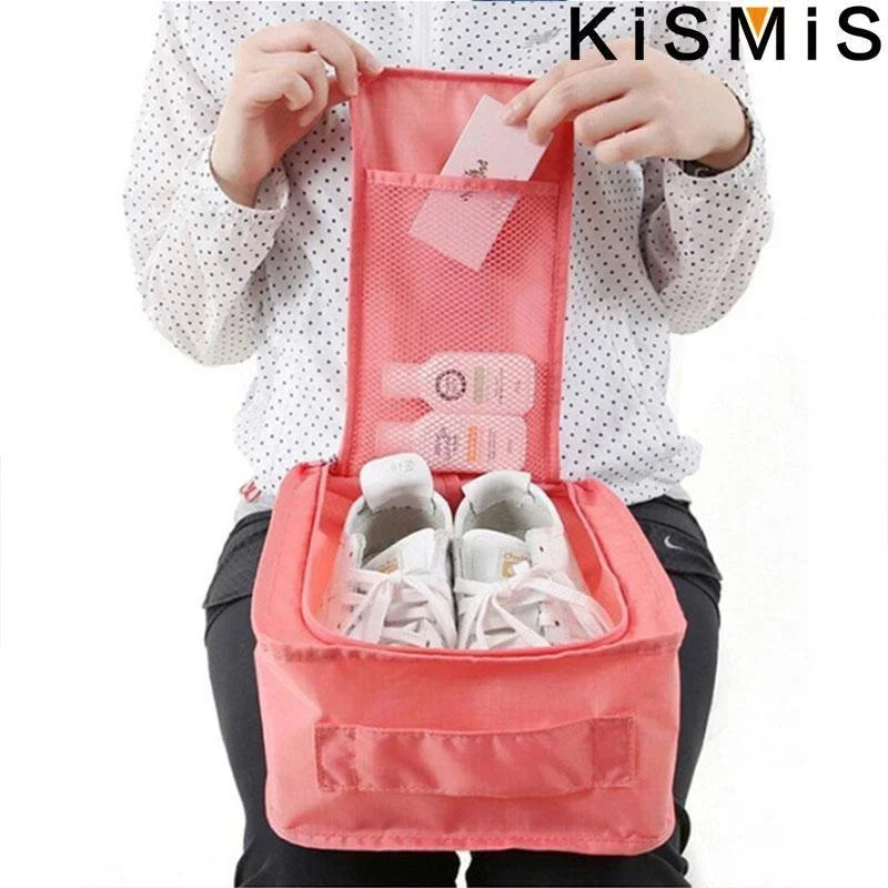 Portable Travel Shoe Organizer Bag Multifunctional Storage Pouch Home Shoe Storage Zip Lock Bag for Easy Sorting