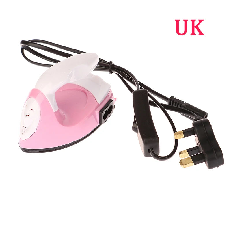 1PC EU/US/UK Plug Mini Craft Iron Electric Iron Portable Handy Heat Press Diy Small Iron For Ironing Clothes Laundry Appliances
