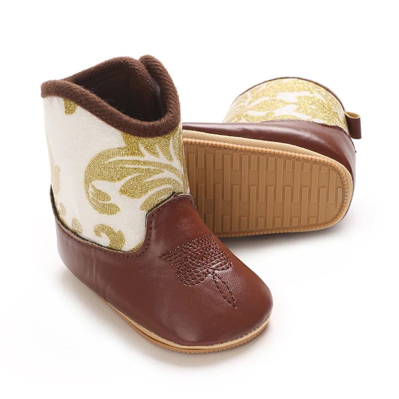 Newborn Baby Boots 0 12 Months Winter Denim First Walkers Boys Girls Warm Casual Western Style