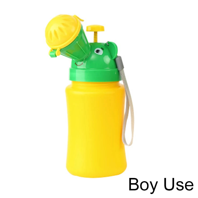 Emergency Portable Kids Urinal Outdoor Car Travel Shrinkable Toilet Pee Bottle 600/750ml Anti-leakage Boy Girl Training Potty