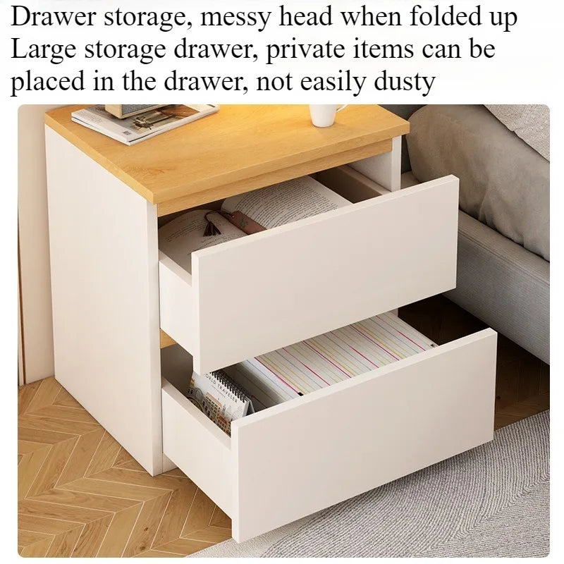 Bedside table Bedroom Home Modern simple bedroom Simple heightening Bedside small cabinet Storage drawer cabinet