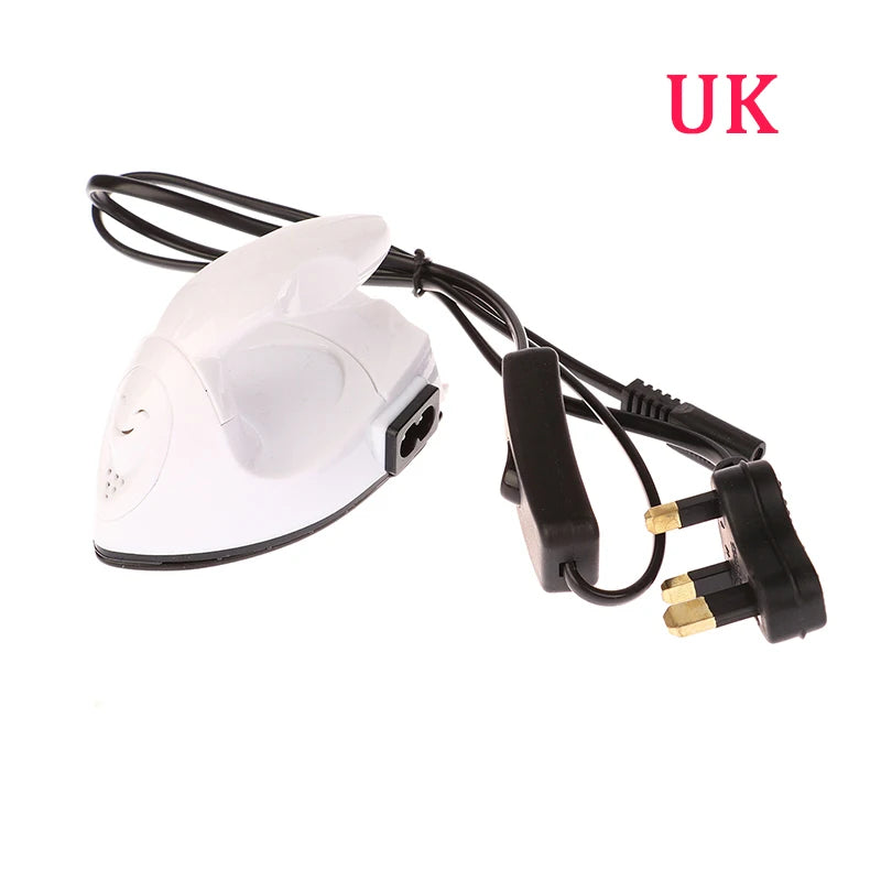 1PC EU/US/UK Plug Mini Craft Iron Electric Iron Portable Handy Heat Press Diy Small Iron For Ironing Clothes Laundry Appliances