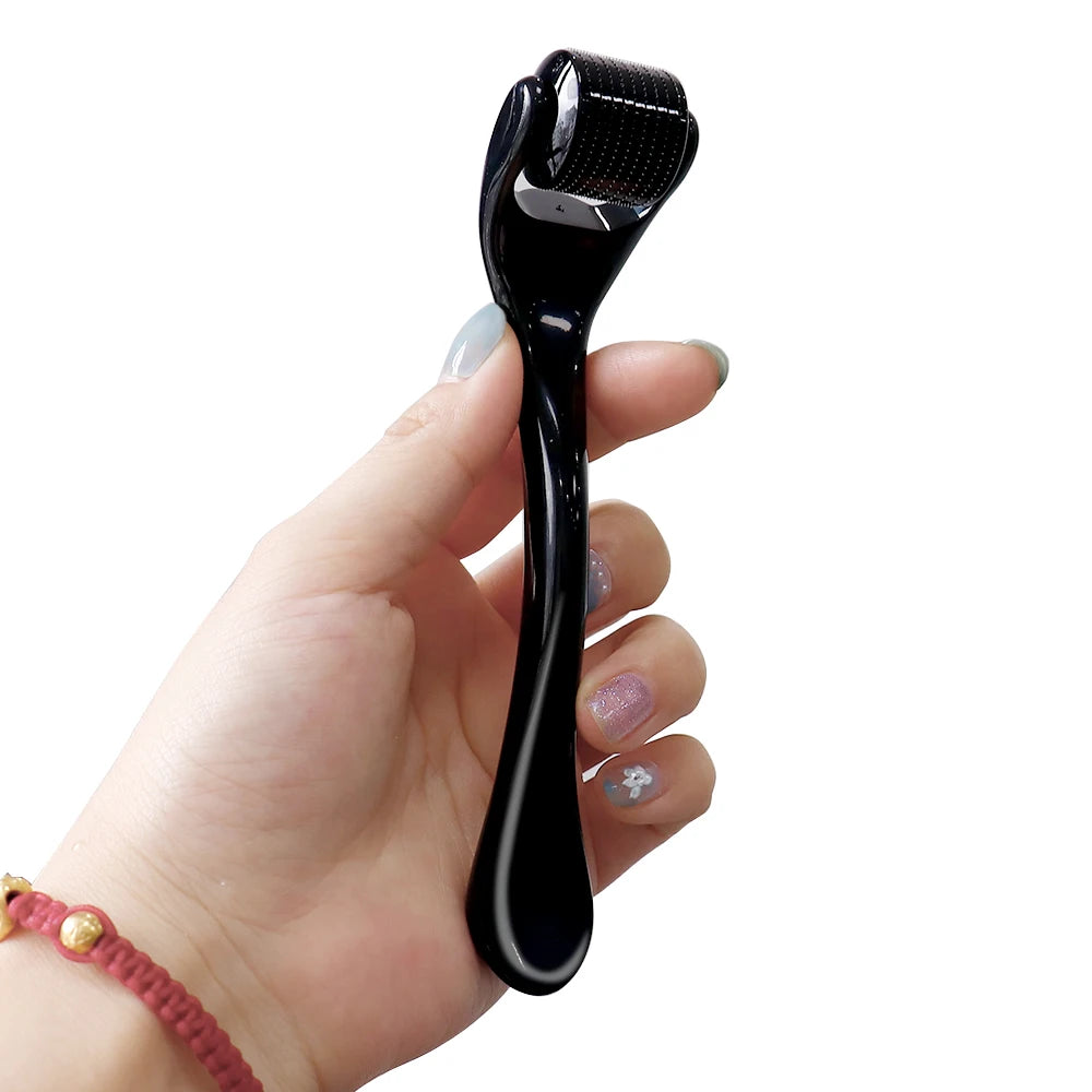 DRS 540 Dermaroller Facial Skin Care Titanium Derma Roller Micro Needle Roller for Hair Regrowth Beard Growth Face Beauty Device