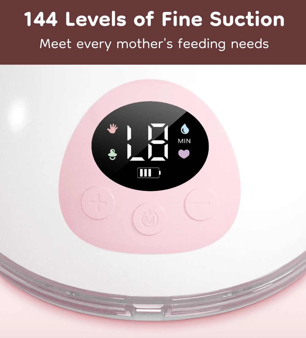 MAMIJOY 2Pcs Wearable Breast Pump Super Silent Hands Free Electric Breast Pump Comfort Milk Collector for Breastfeeding BPA free