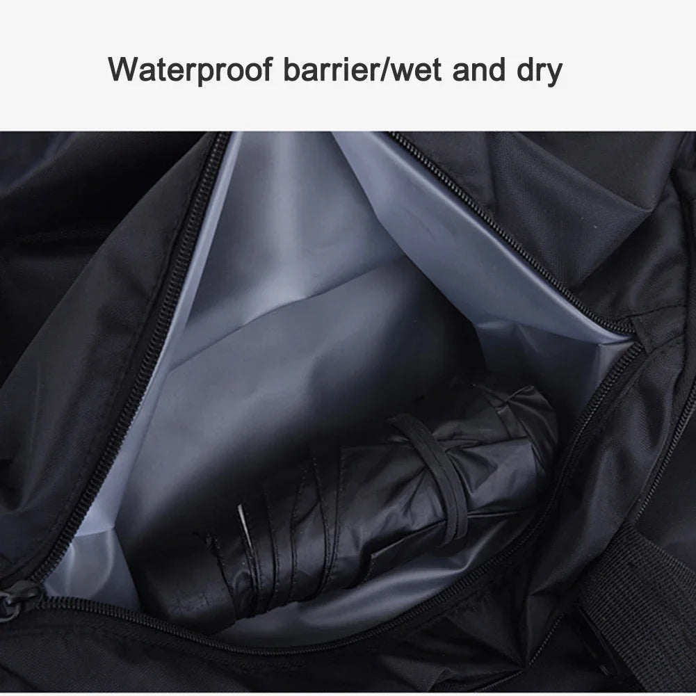 Fitness Bag Oxford Dry Wet Gym Bag Large Capacity Fitness Training Bag Shoe Compartment Wear-resistant for Men Women