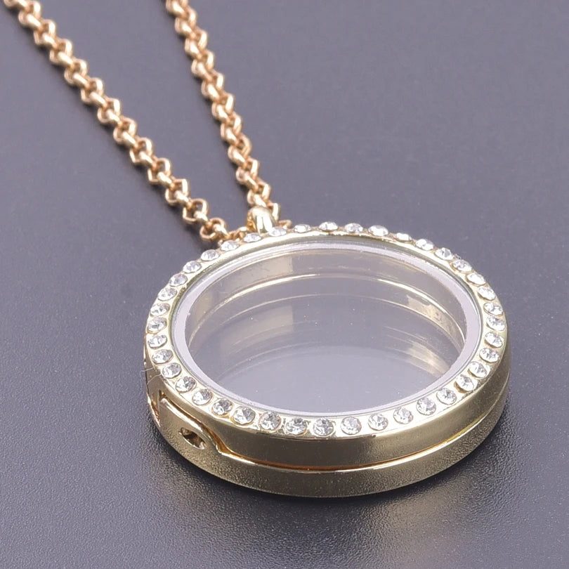 1Pc Trendy Sweet Love Glass Reliquary Photo Locket Pendant Necklaces Goth Heart Cremation Ashes Urn Relicario Collares Jewelry