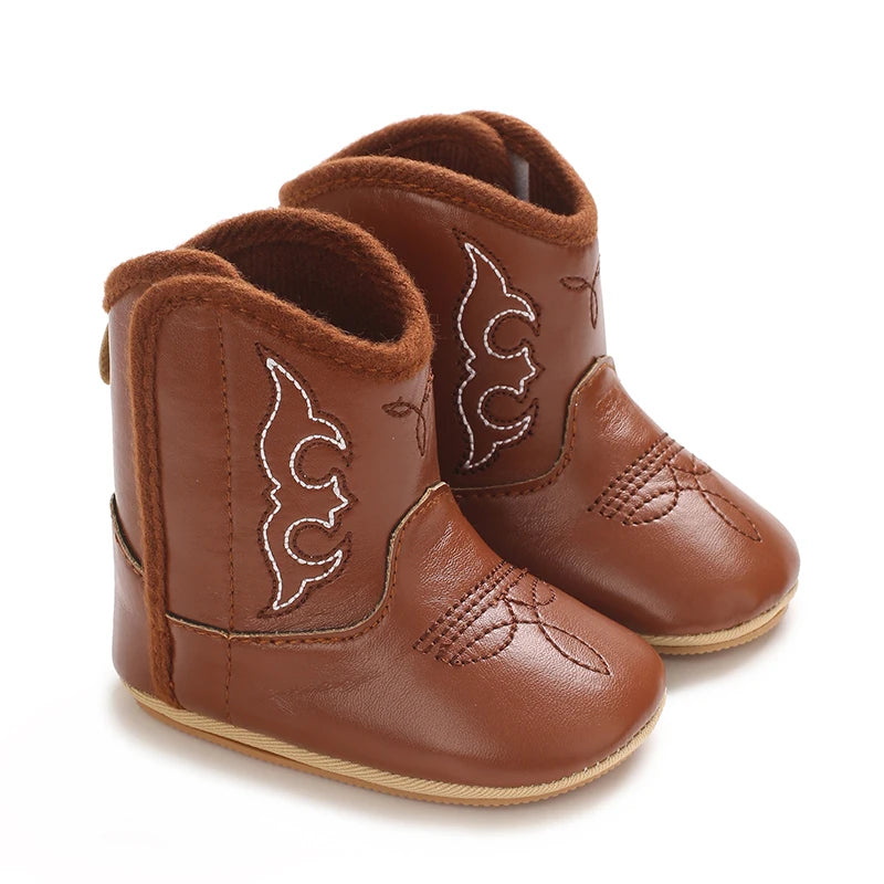 Newborn Baby Boots 0 12 Months Winter Denim First Walkers Boys Girls Warm Casual Western Style