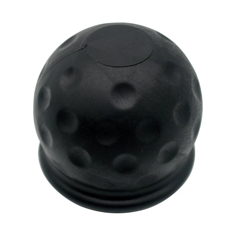 Universal 50mm Tow Bar Ball Cover Cap Rubber Ball Hood Trailer Hitch Protect Towball Trailer Ball Cover Black Car Accessories