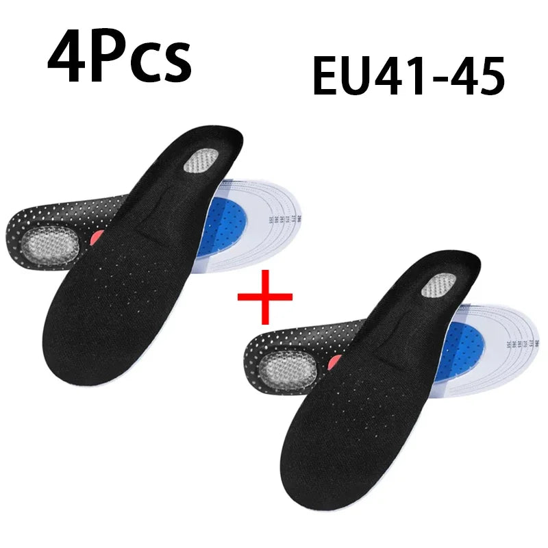 Shock-absorbing sports insole men and women arch support Orthopedic insoles Breathable comfortable running Shoe Pads 2Pcs/4Pcs