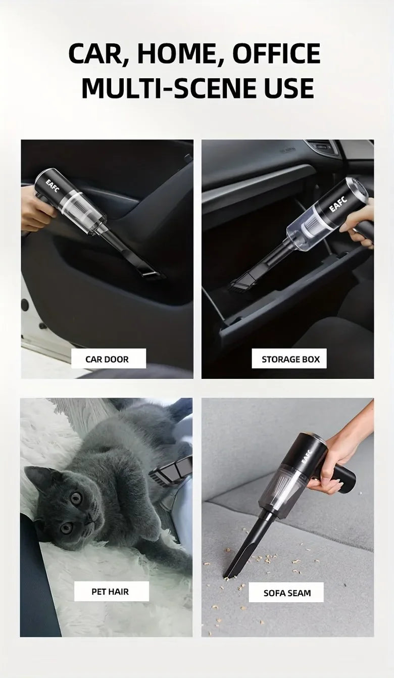 Wireless Vacuum Cleaner Mini Dust Collector Small Suction Force Home Car Dual-Use Handheld Cleaning Appliances USB Charging