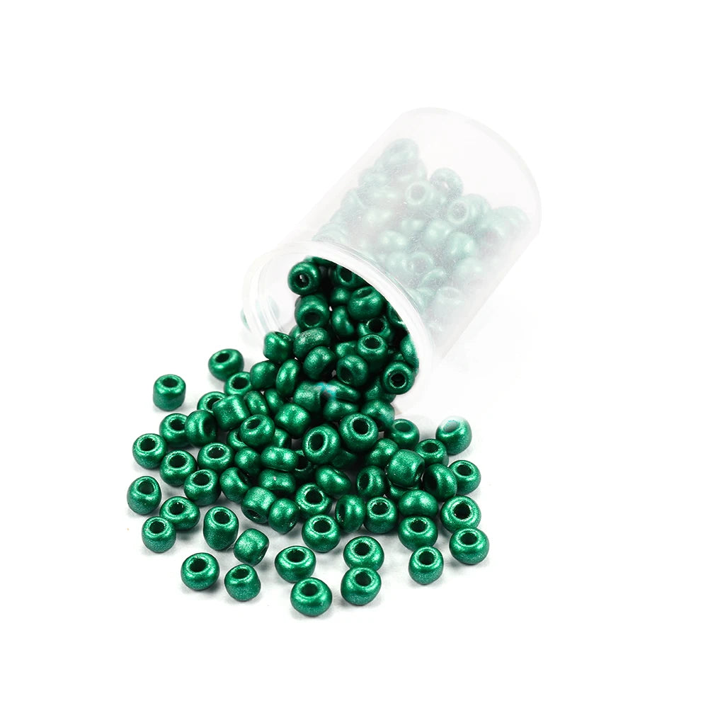 300/600Pcs 3/4mm Charm Glass Beads Czech Seed Beads Small Round Loose Beads for DIY Jewelry Making Earrings Bracelet Wholesale