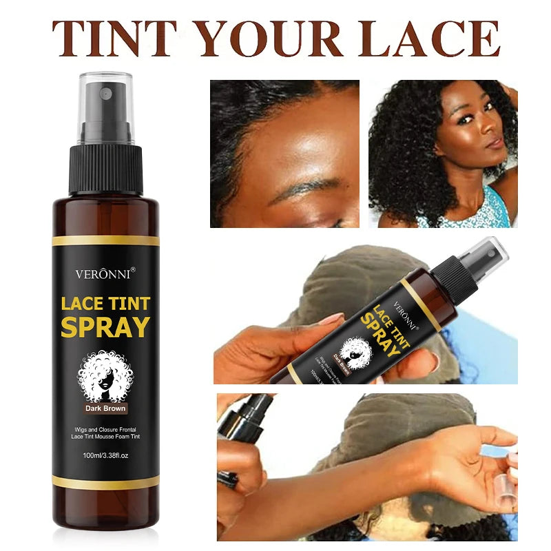 100ml Lace Melting Spray And Holding Spray,Wig Melting Spray Strong Natural Forming Hold Dyed wig care spray For Lace Wigs