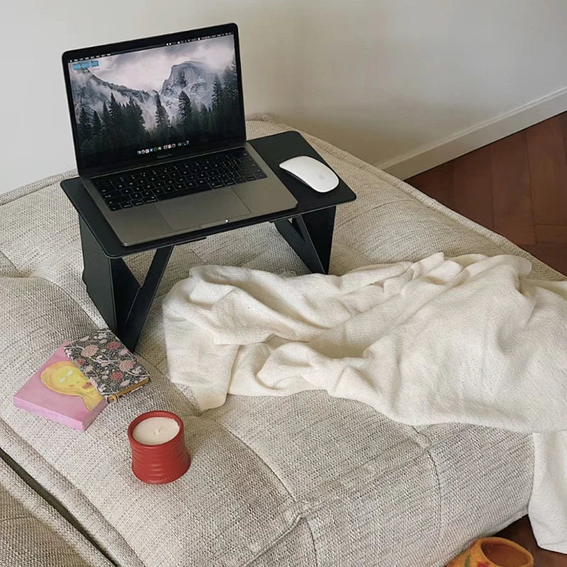 45*25*1.56cm Foldable Laptop Work Table Mini Portable Notebook Computer Holder Car Living Room Sofa Bed Working Reading TV Plays