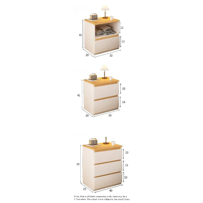 Bedside table Bedroom Home Modern simple bedroom Simple heightening Bedside small cabinet Storage drawer cabinet