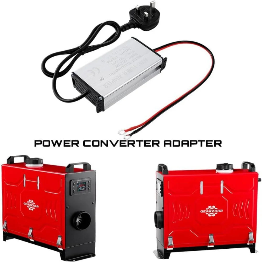 EU/UK Plug Power Converter 230V to 12V Adapter for Diesel Air Heater For 5KW 8KW Suitable for Household Electrical Outlets