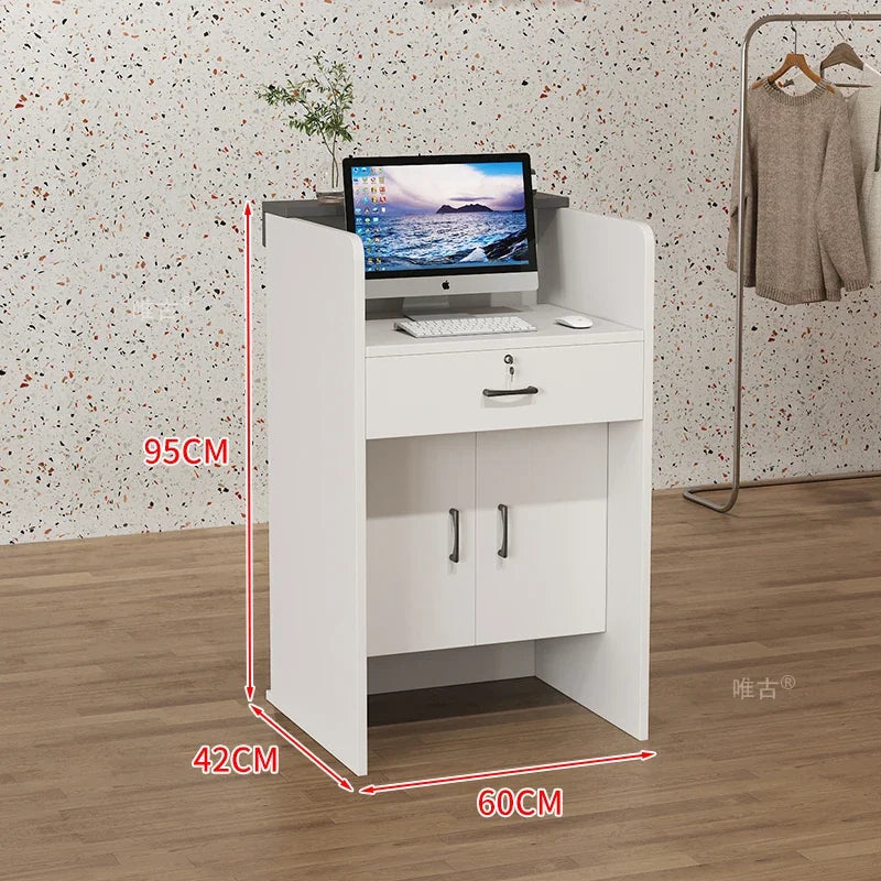 Salon Hairs Reception Desk For Modern Salon Professional Bar Counter Beauty Luxury Simple Resepsiyon Masası Commercial Furniture