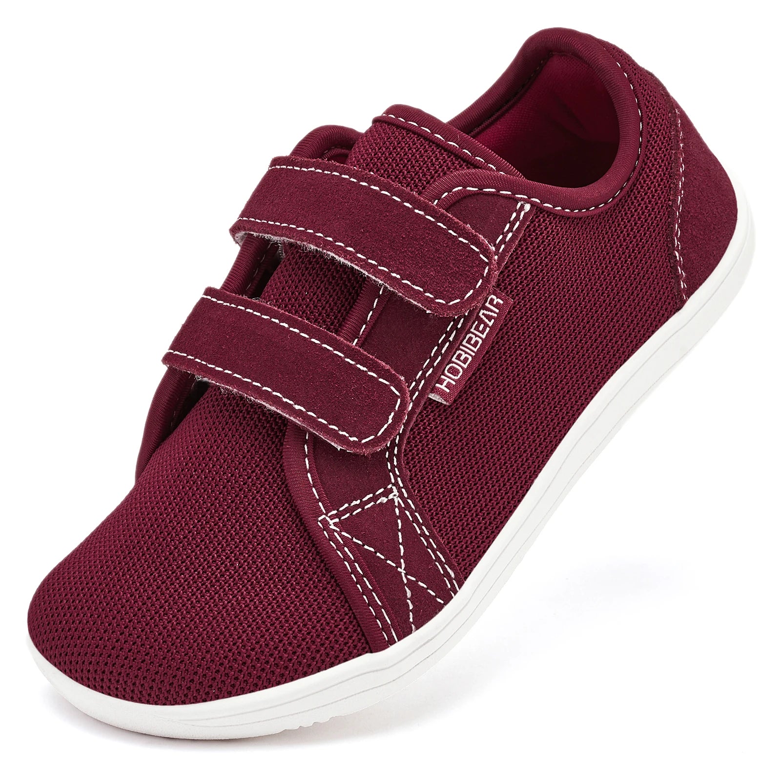 HOBIBEAR Boys Girls Barefoot Shoes Hook Loop Wide Toe Sneakers Mesh Lightweight Breathable Shoes(Toddler/Little/Big Kid)