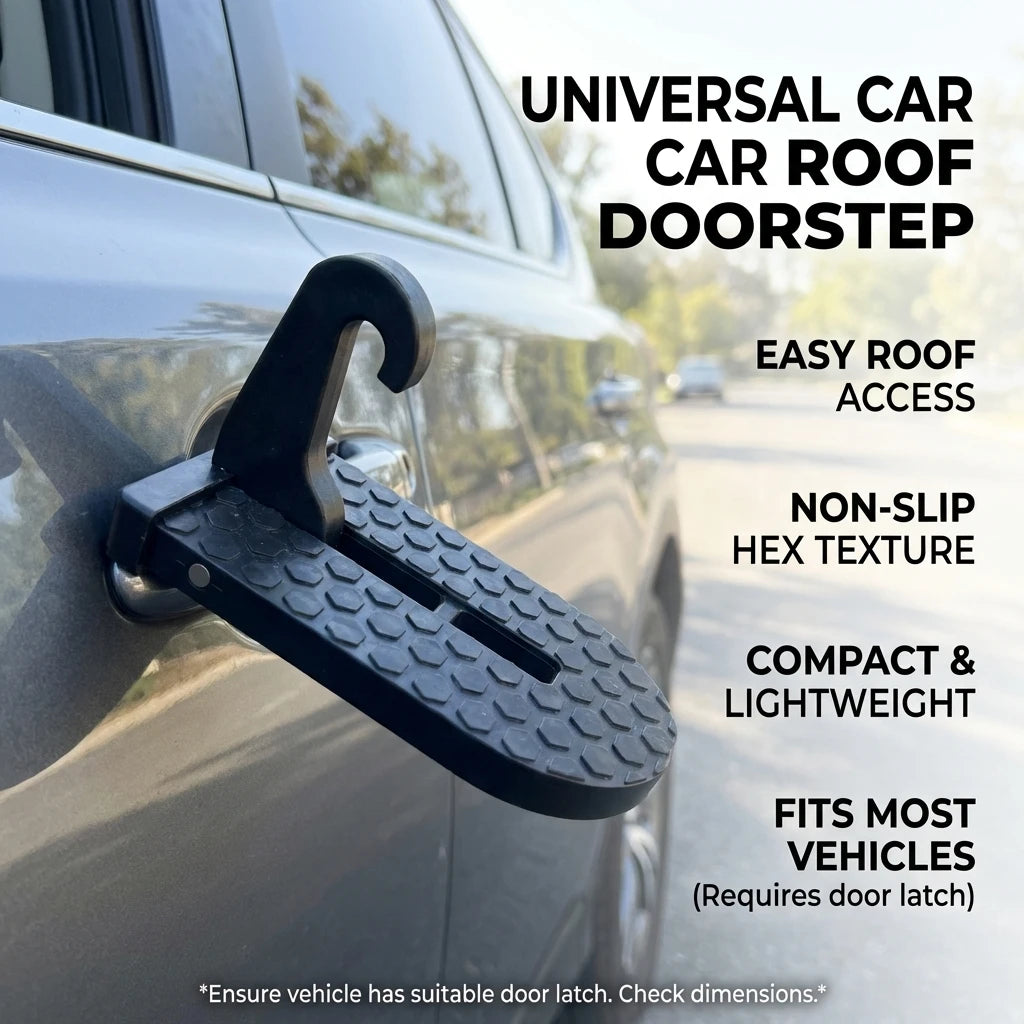 Foldable Car Roof Rack Step Car Door Step Multifunction Universal Latch Hook Foot Pedal Safety Car Accessories
