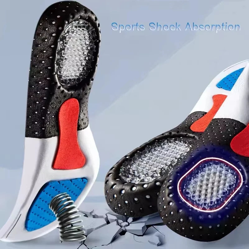 Shock-absorbing sports insole men and women arch support Orthopedic insoles Breathable comfortable running Shoe Pads 2Pcs/4Pcs