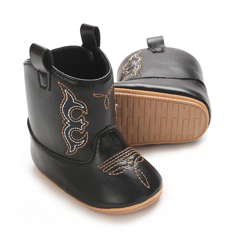 Newborn Baby Boots 0 12 Months Winter Denim First Walkers Boys Girls Warm Casual Western Style