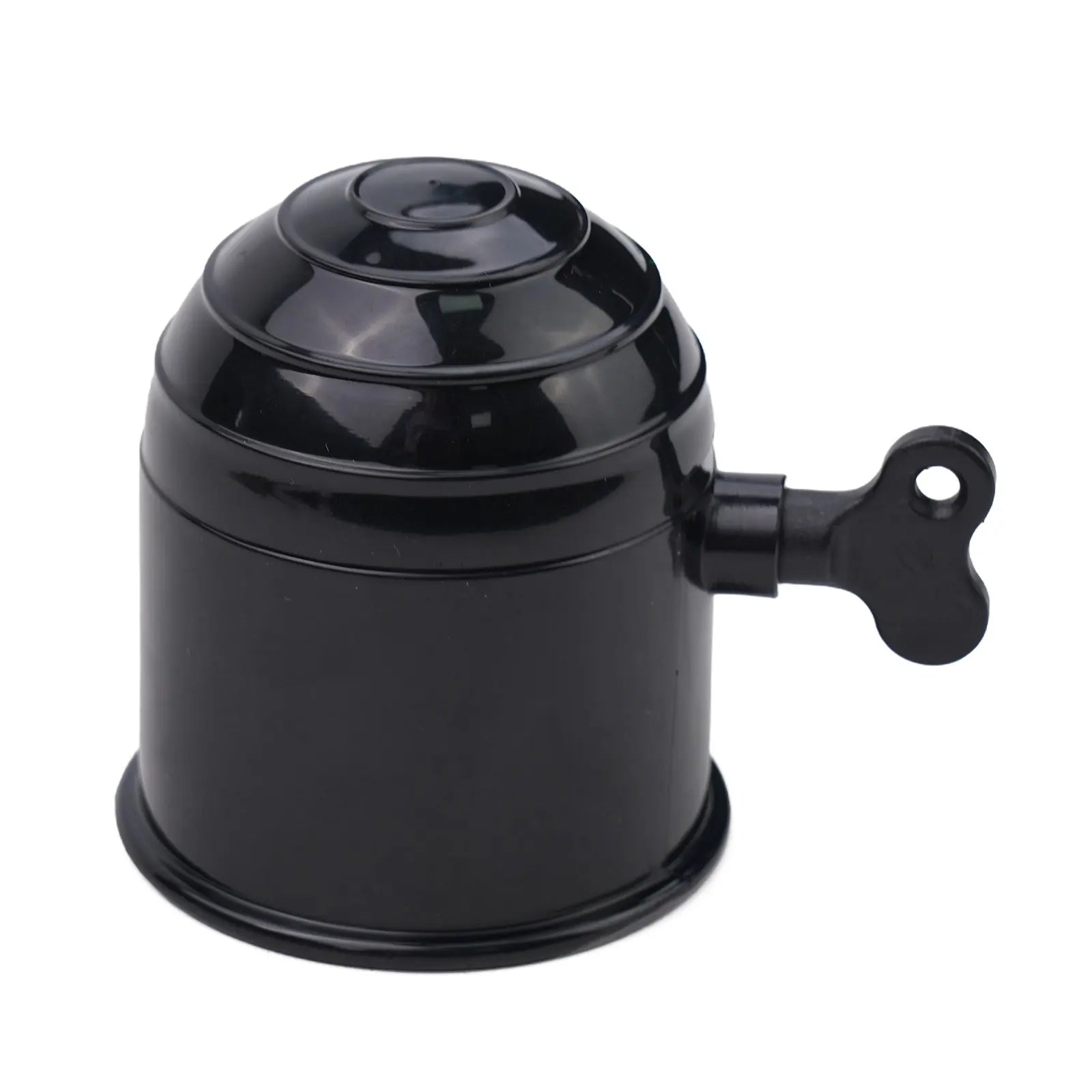 50mm Car Tow Bar Ball Cover Lockable Key Towing Hitch Trailer Protector Cap Black Silver Plastic Truck Car Prevent Loose Fall