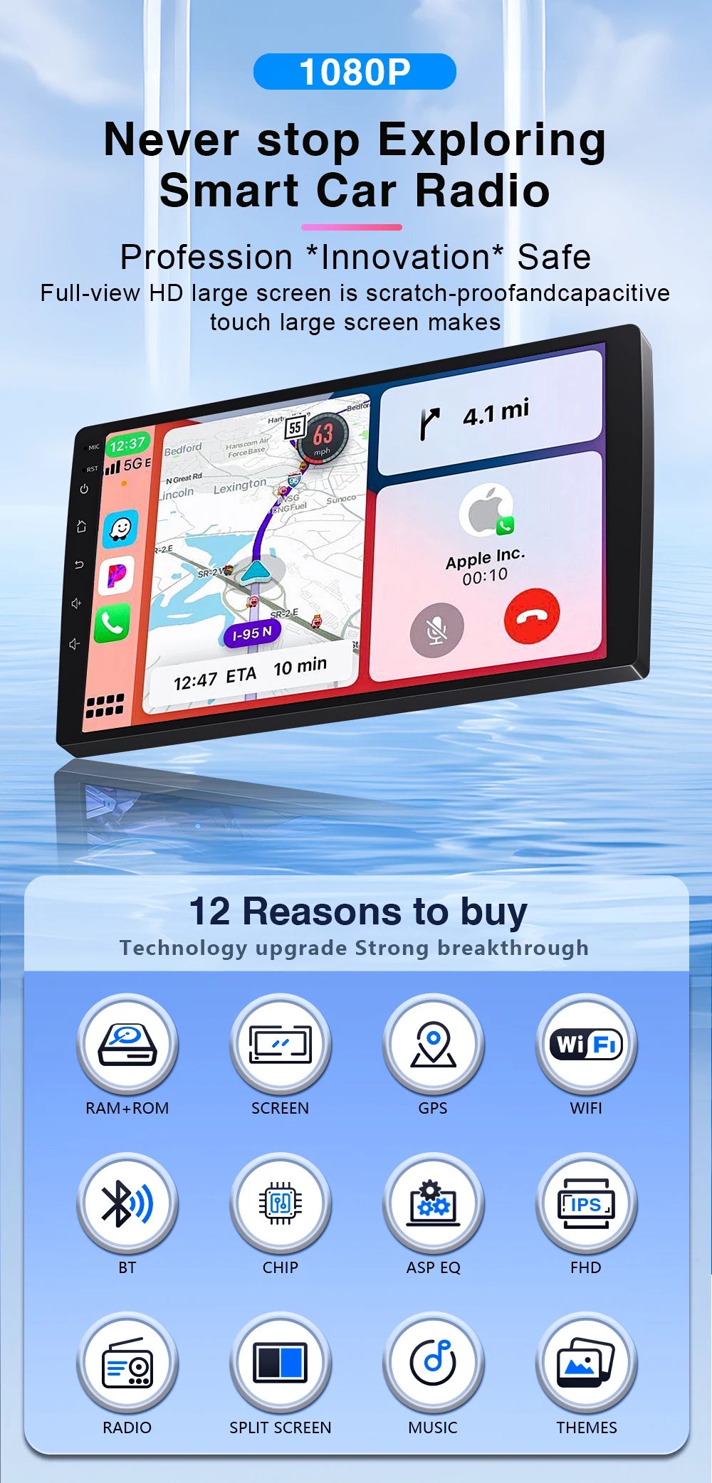Auto Radio Android 16 For Ford Explorer 5 2011 -2019 Car Multimedia Player Navigation Stereo GPS No 2Din DVD Head Unit  Dash Cam