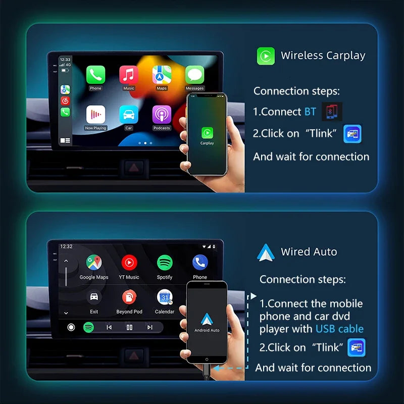 Car Stereo Radio Multimedia Player For Toyota Corolla E130 E120 2000 2001 2002 2003 2004 GPS Carplay Android Auto 2din Head Unit