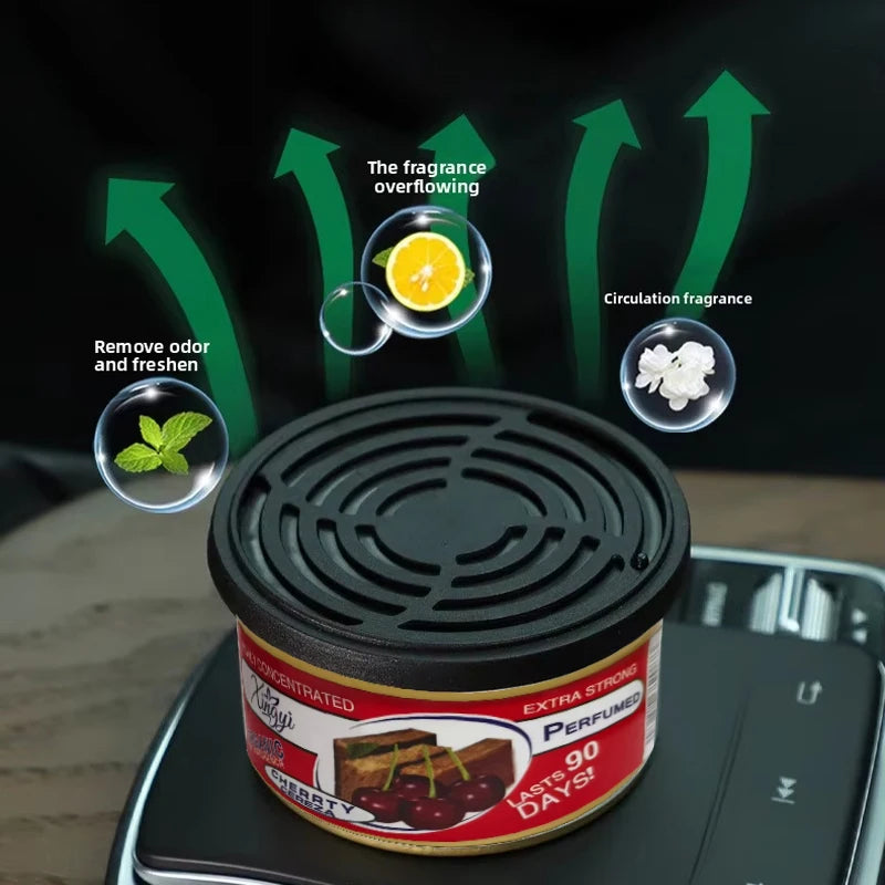 Car Air Fresheners Perfume Car Odor Eliminator Canned Wood Block Long-Lasting Auto Aromatherapy Home Wardrobe Deodorant Supplies