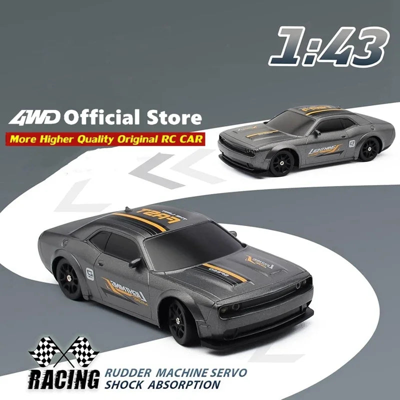 4WD RC Drift Car 1:43 Remote Control Cars Truck 4x4 Racing Drifting 2.4G Radio Mini Vehicle Model Toy Gift for Adults Kids Boys