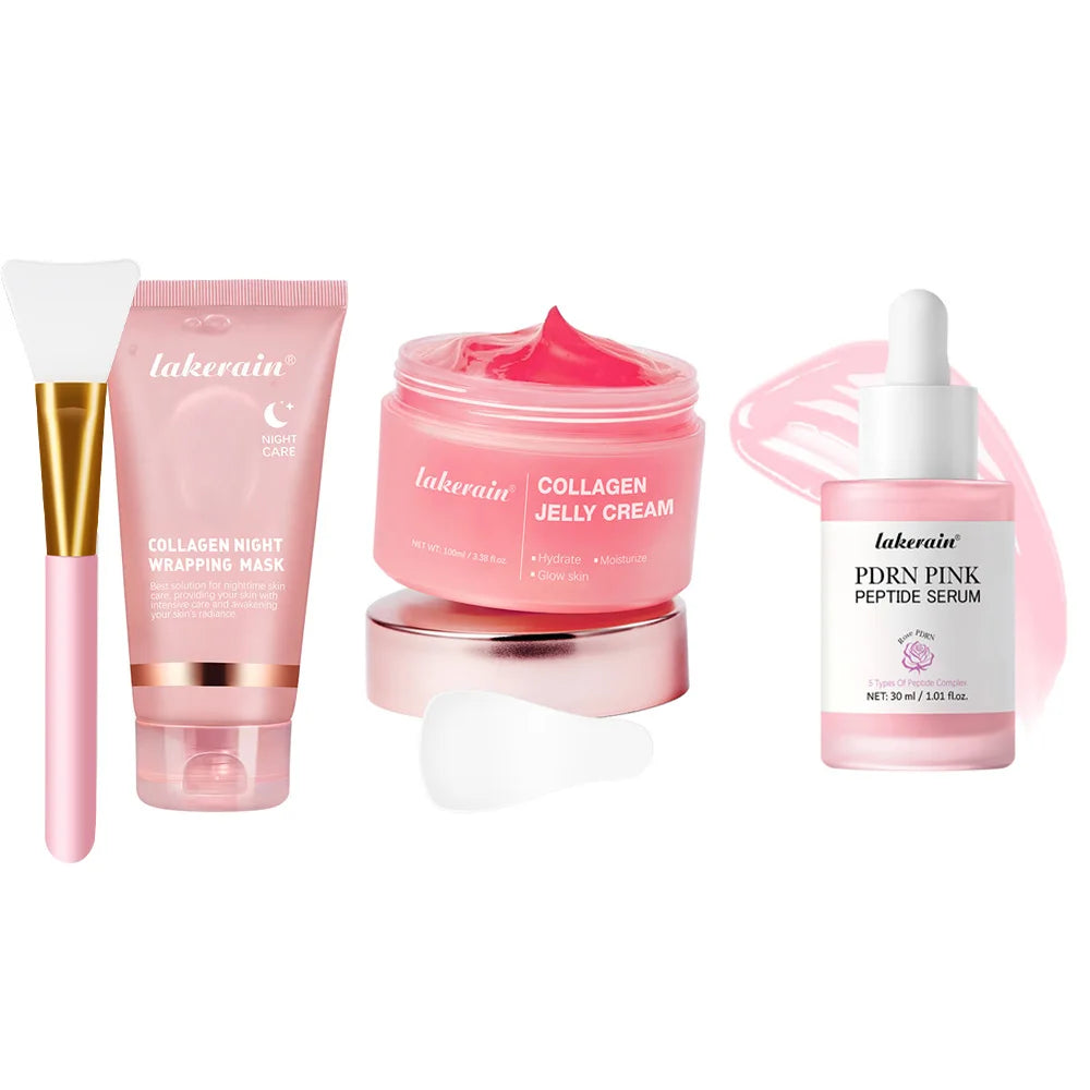 Korean Deep Collagen Mask Peel Off Mask Face Anti Wrinkle Lifting  Skin Care Masks Bio Pack Night Wrapping Woman Overnight Skin