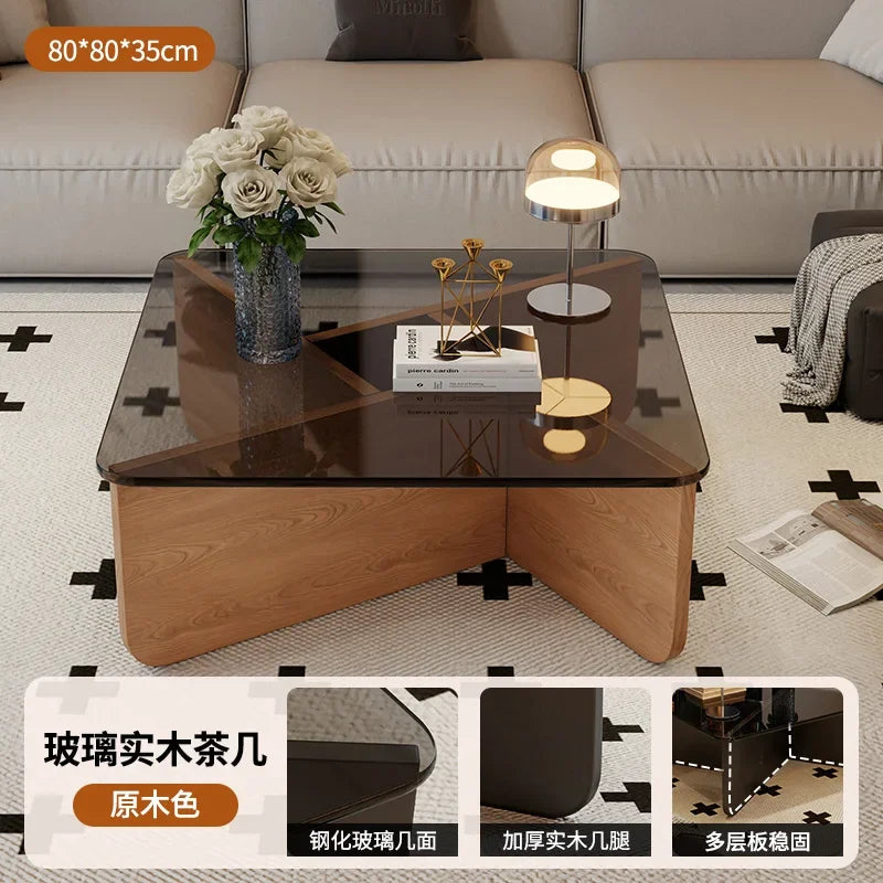 Aesthetic Coffee Table Elegant Design Glam Modern Side Table Space Premium Saving Vintage Sedentary Table Home Furniture