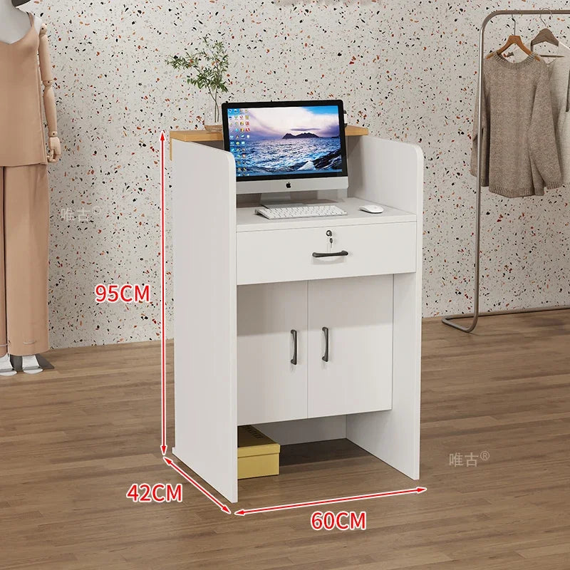 Salon Hairs Reception Desk For Modern Salon Professional Bar Counter Beauty Luxury Simple Resepsiyon Masası Commercial Furniture