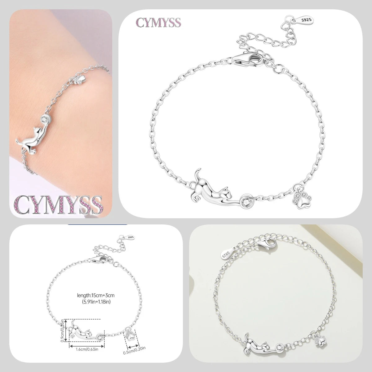 Original 925 Sterling Silver Zirconia Tennis Chain Bracelet for Women Adjustable Gold Color Hot Sale Ideal Birthday Party Gifts