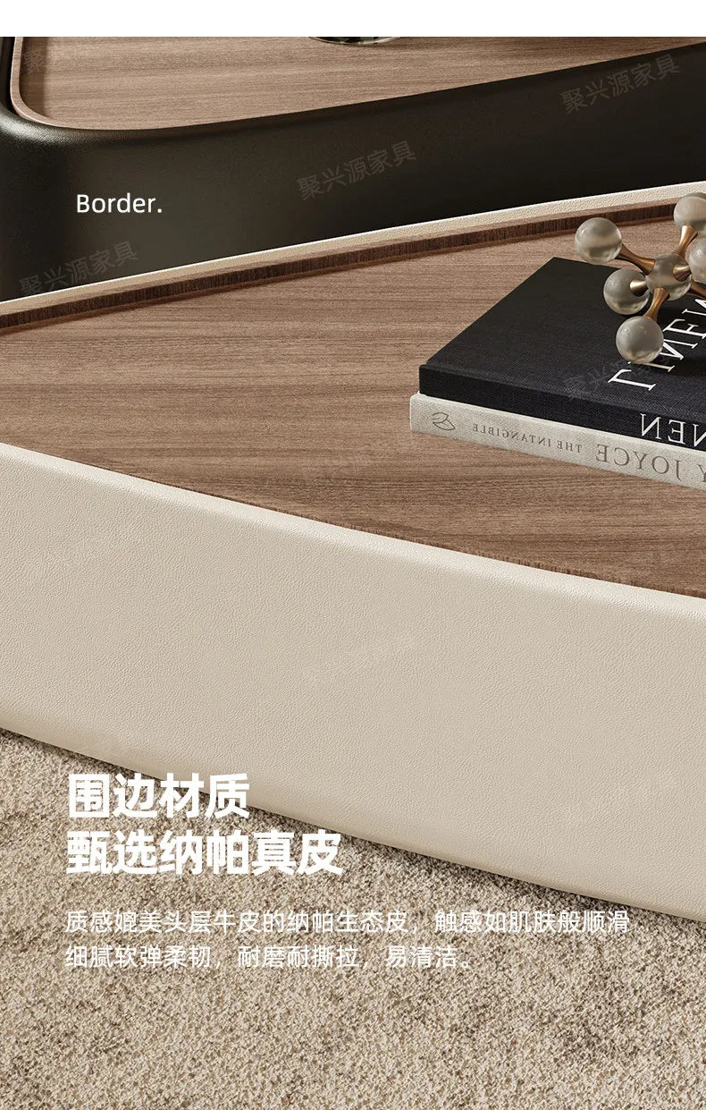 Coffee Table Living Room Small Space Luxury Cream Designer Simple Solid Wood Minimalist Storage Nordic Round Center Furniture
