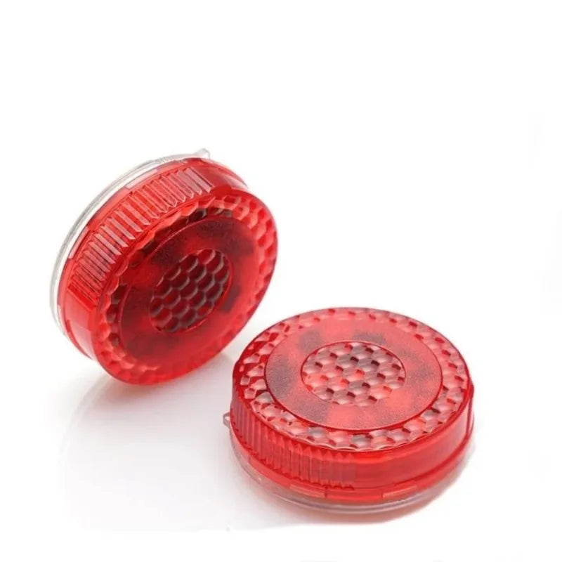 2PCs Car Door Light Warning Light Anti Collision Flash Red Wireless Alarm Lamp Strobe Light Turn Signal Parking Light