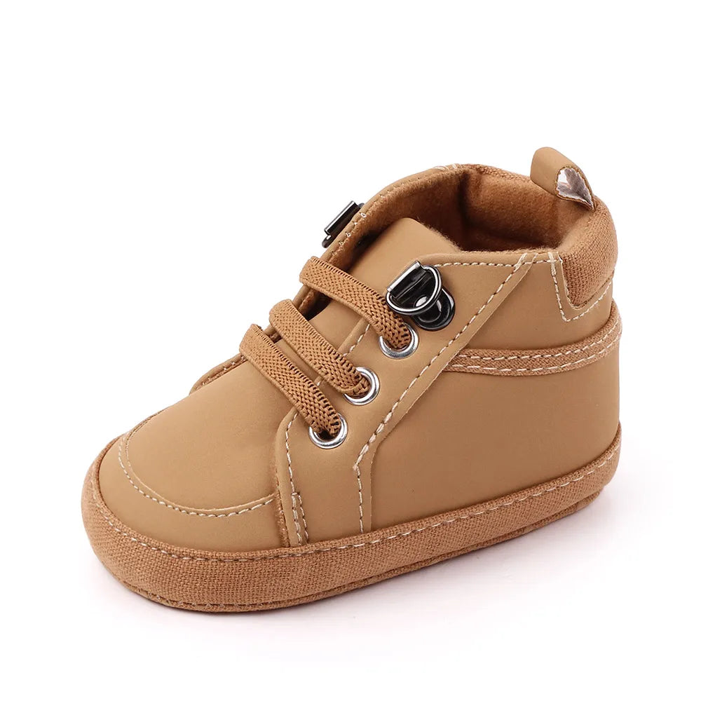 Baby Casual Shoes Ankle-covered Little Boots for 0-1 Years Toddler Boys Outdoor Prewalking
