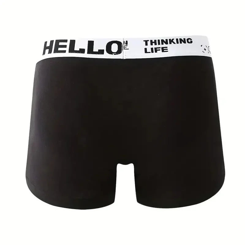 10Pcs Men's Boxer And Briefs Fashion Underwear High Stretch Boxer And Briefs Shorts Breathable Soft Men's Shorts Comfortable
