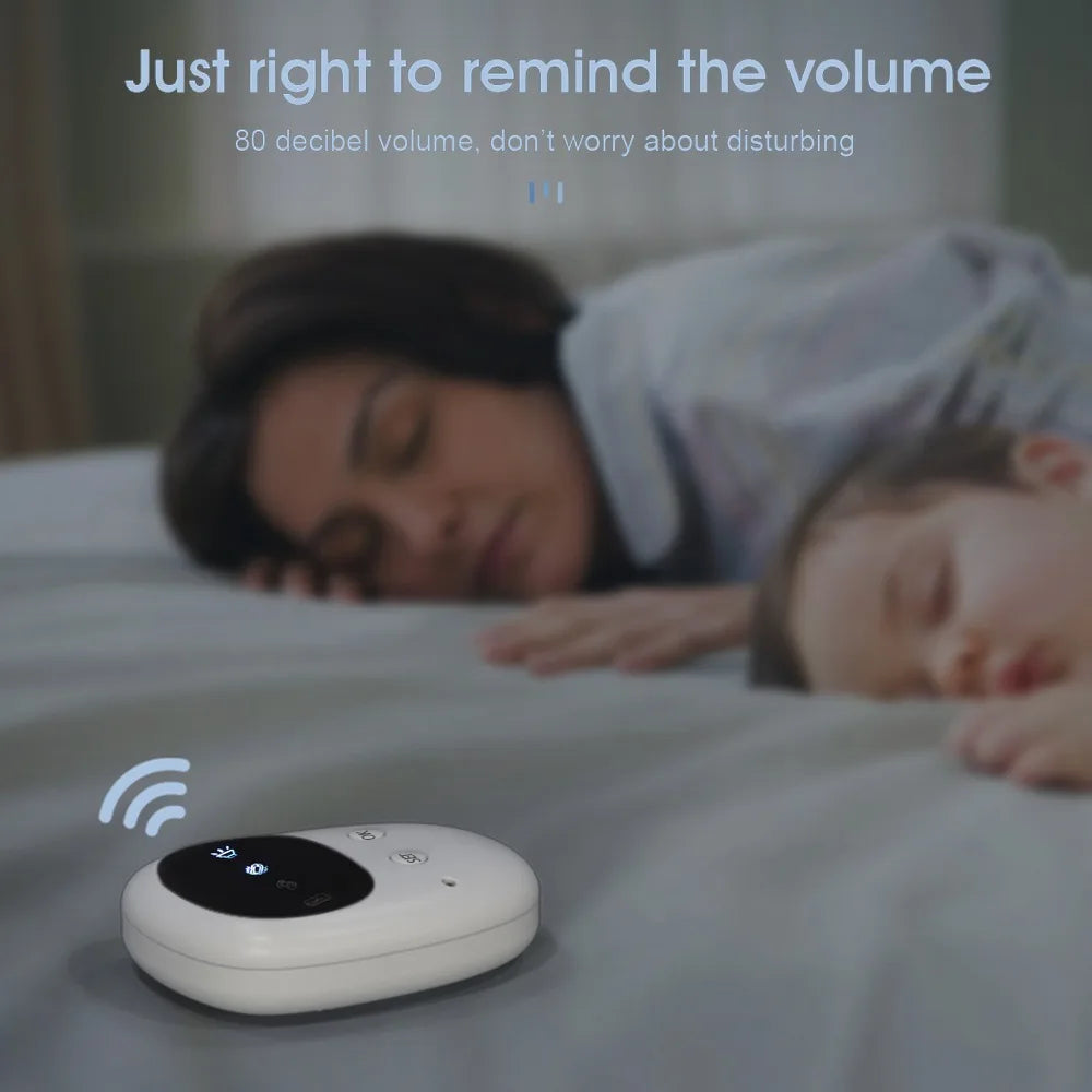 Wireless Bedwetting Alarm Pee Alarm for Boys Grils Kids Potty Training Elder Care 10-20M Range Vibration Sound Reminding