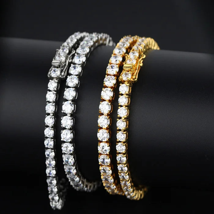 S925 Sterling Silver High Quality Fashionable  D Color VVS1 Full Moissanite Tennis Bracelet for Women Wedding Engagement Jewelry